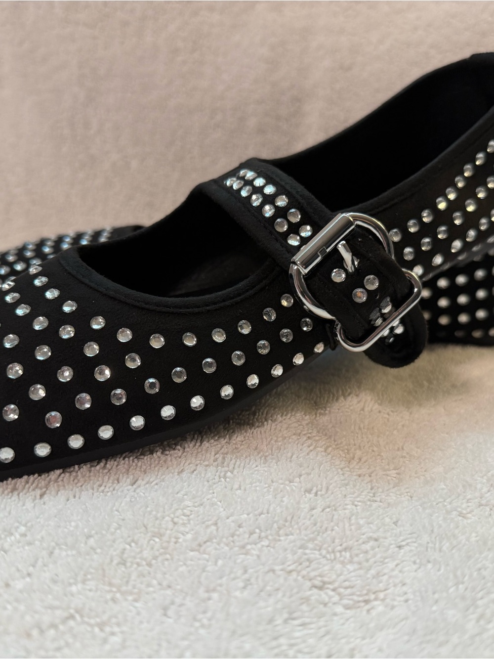 Black Studded Mary Jane Flats bundle shoes for deep discounts